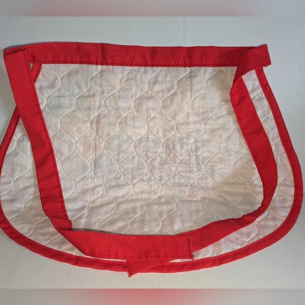 Vintage CSC Christmas Apron Quilted Adult. Noel Decor.